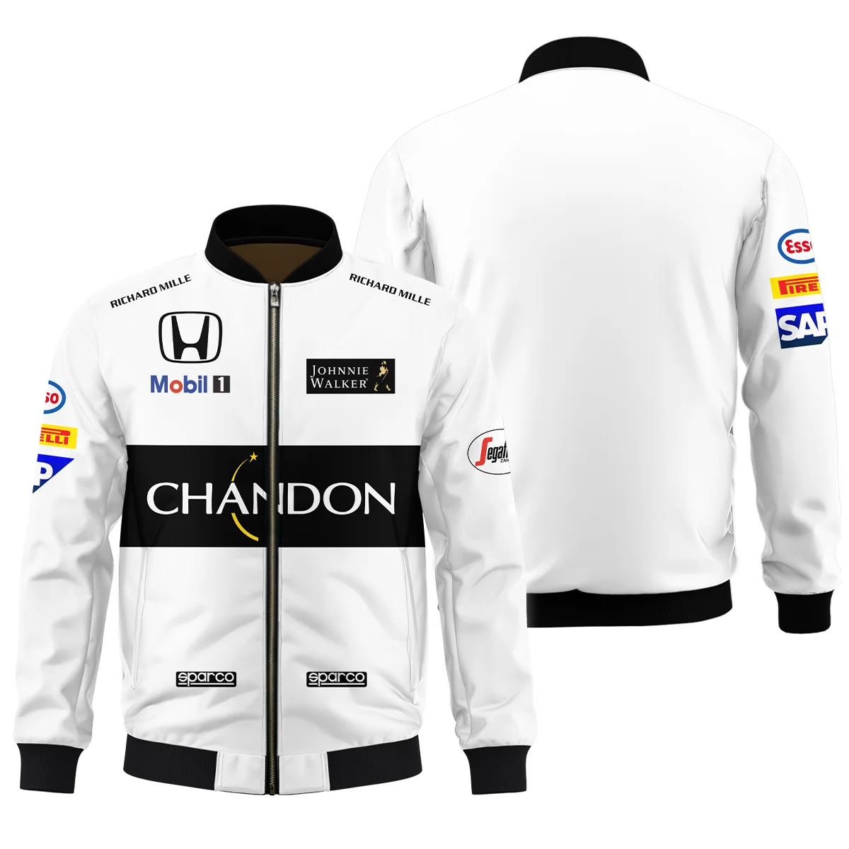 2015 Fernando Alonso Racing Suit McLaren F1 Bomber Unisex Motorsport Apparel BLVAFA030925A2BB