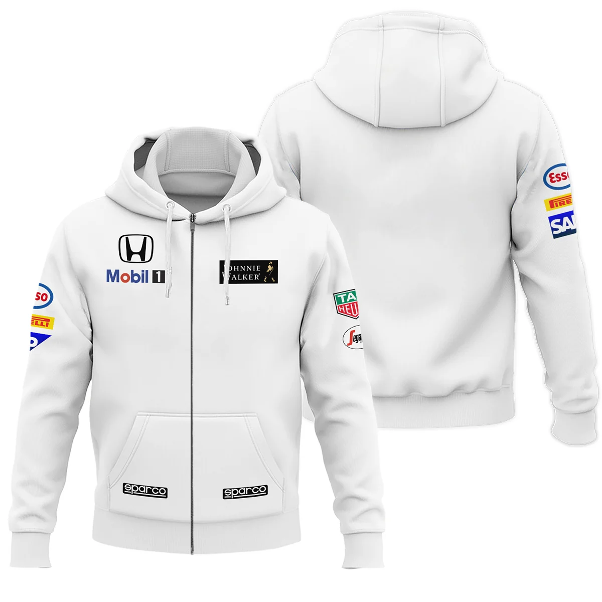 2015 Jenson Button Racing Suit McLaren F1 Zipper Hoodie BLVAJB010925A6ZHD