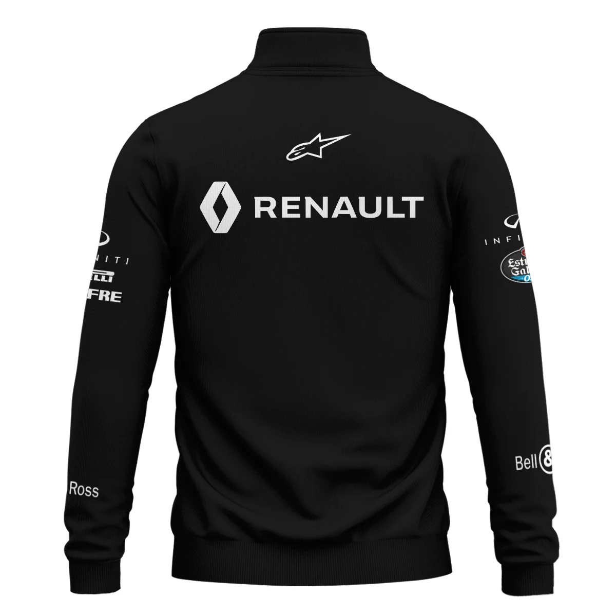 2017 Carlos Sainz Racing Suit Renault F1 Quarter-Zip Sweatshirt BLVACS190825A2QZS - Image 3