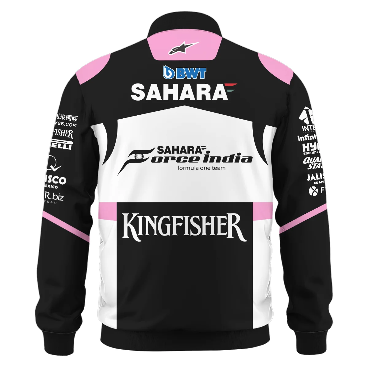 2017 Sergio Perez Racing Suit Force India F1 Bomber BLVASP170925A5BB - Image 3