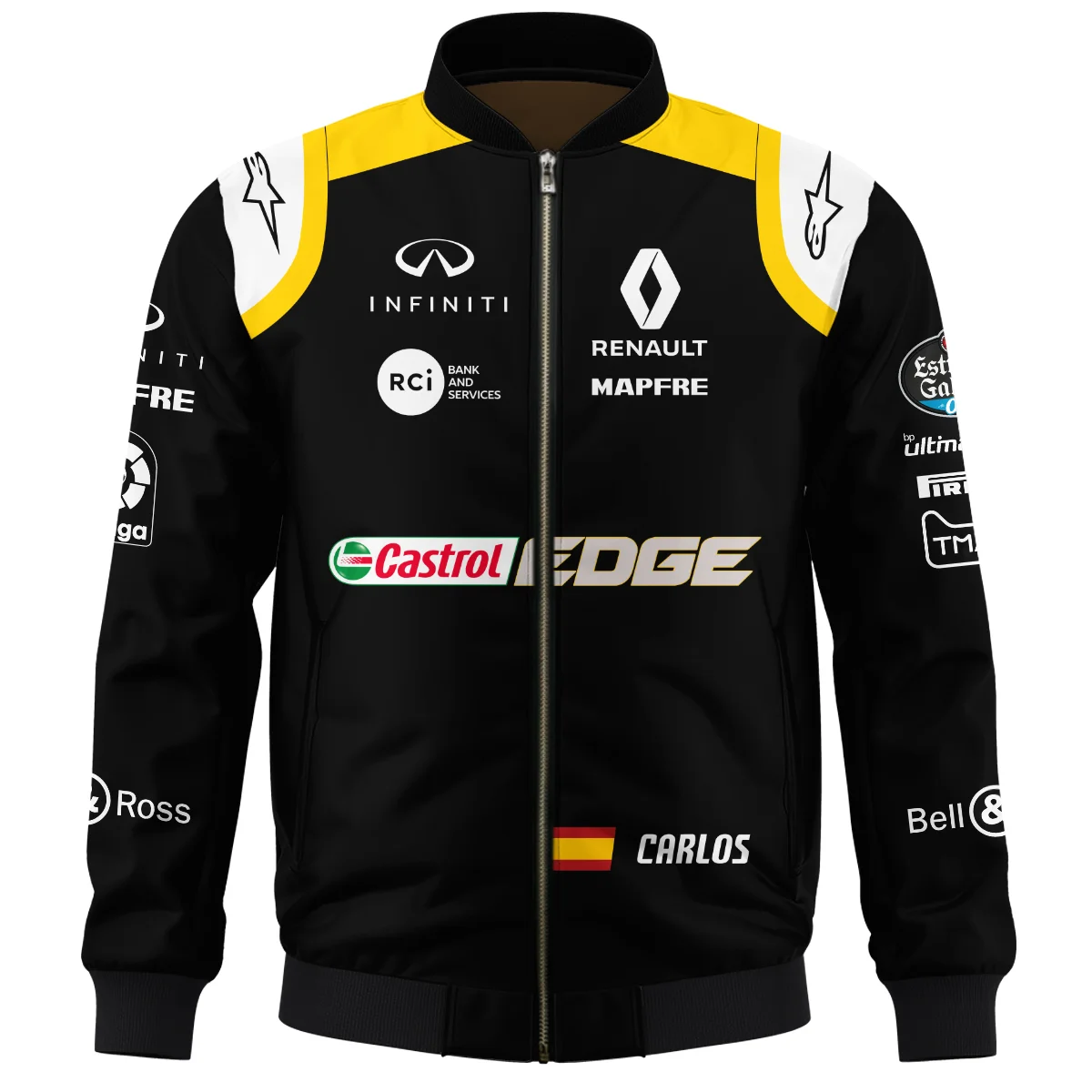 2018 Carlos Sainz Racing Suit Renault F1 Bomber BLVACS190825A1BB - Image 2