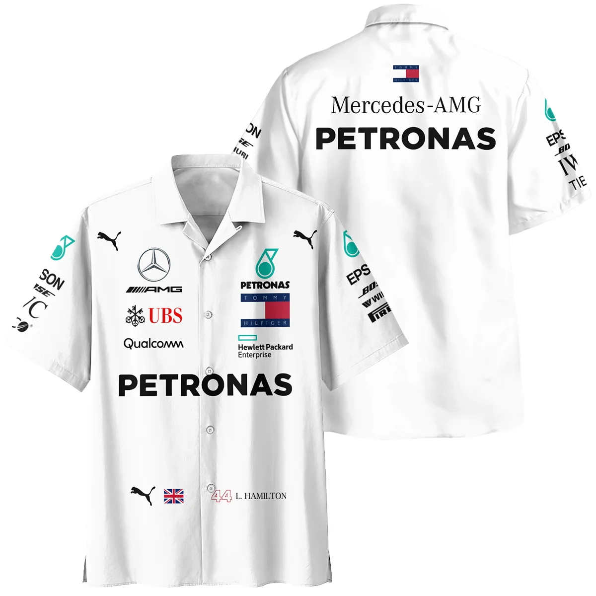 2019 Lewis Hamilton Racing Suit Mercedes F1 Hawaiian Shirt Unisex Motorsport Apparel BLVALH260825A5HW