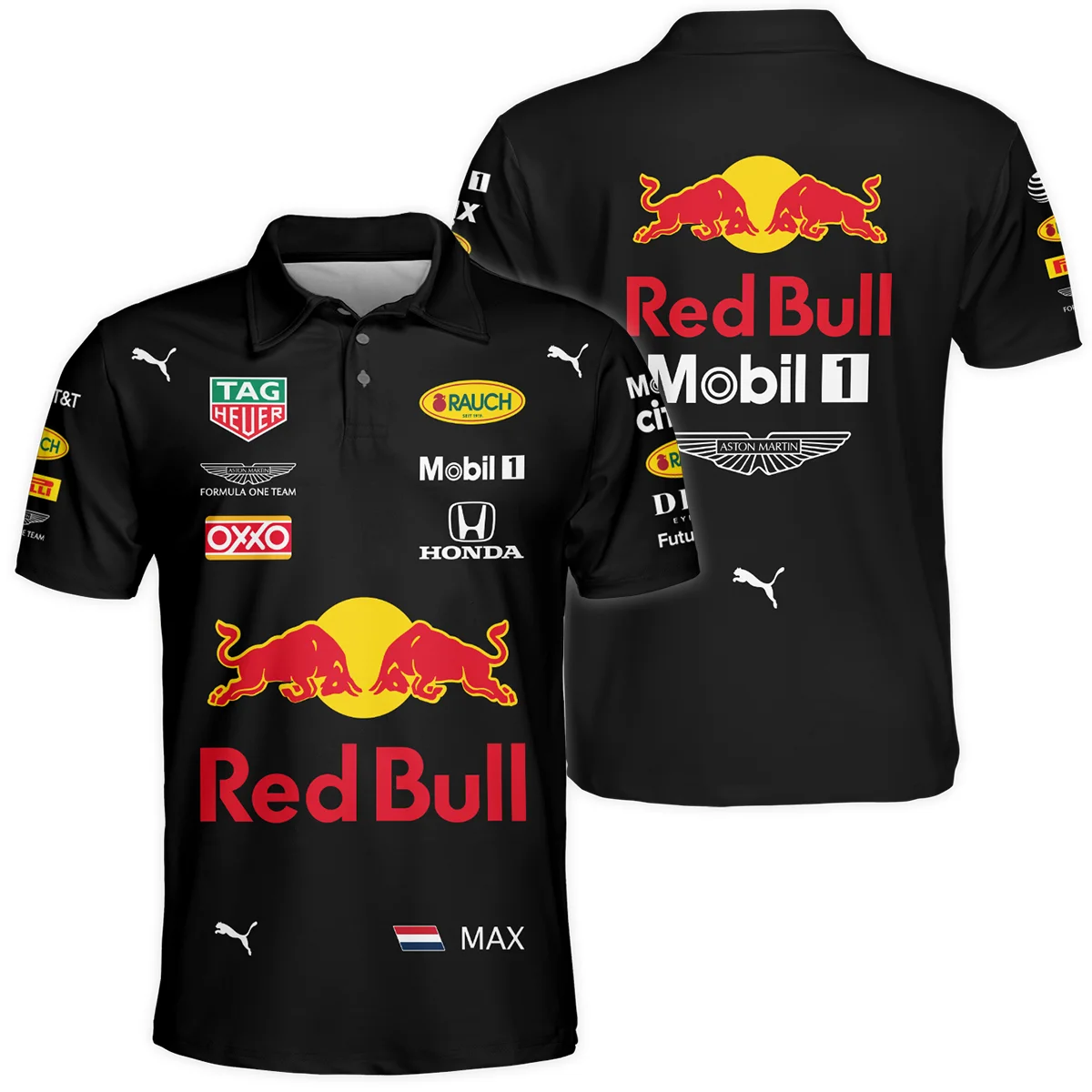 2019 Max Verstappen Racing Suit Red Bull Racing F1 Polo Shirt Unisex Motorsport Apparel BLVAMV281125A4PL