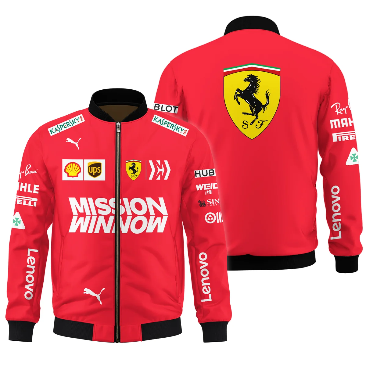 2019 Sebastian Vettel Racing Suit Ferrari F1 Bomber Unisex Motorsport Apparel BLVASV110925A10BB
