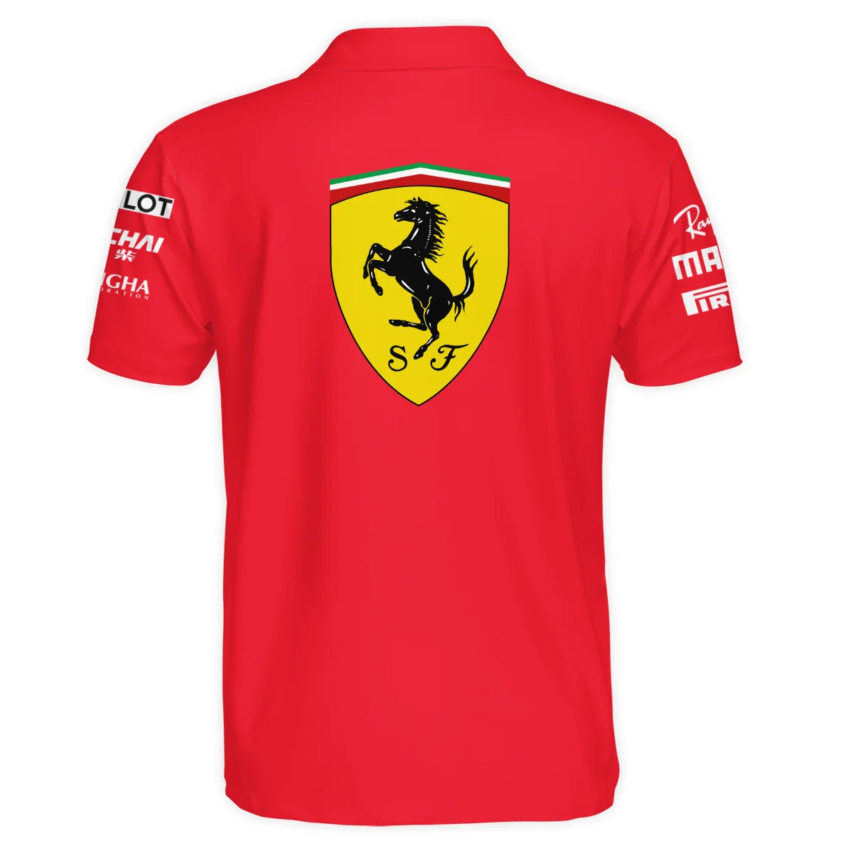 2019 Sebastian Vettel Racing Suit Ferrari F1 Polo Shirt BLVASV110925A10PL - Image 3