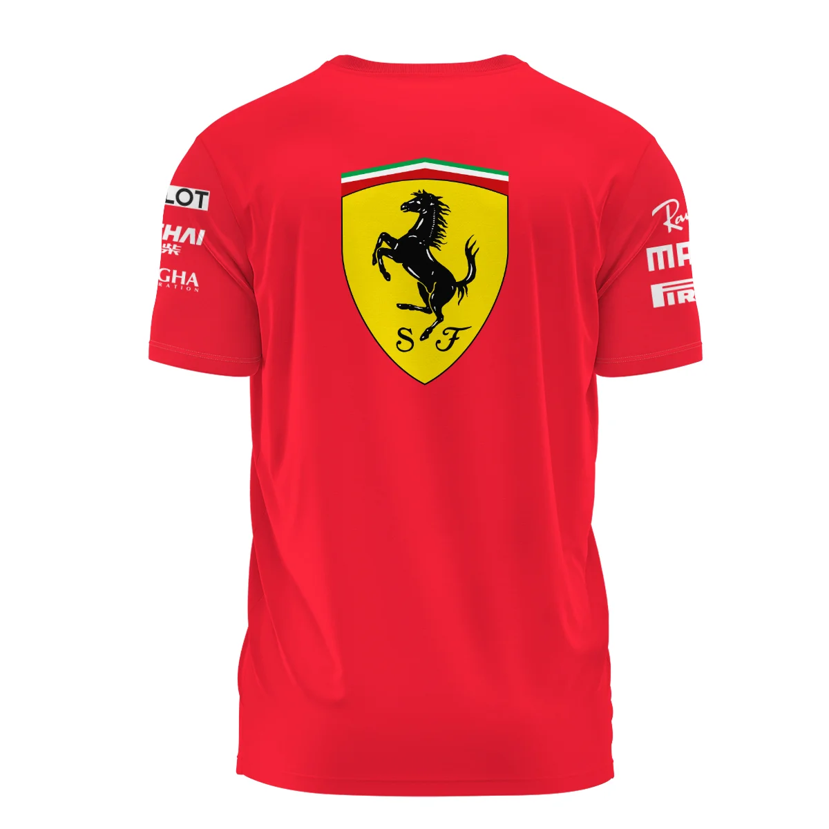 2019 Sebastian Vettel Racing Suit Ferrari F1 T-Shirt BLVASV110925A10TS - Image 3