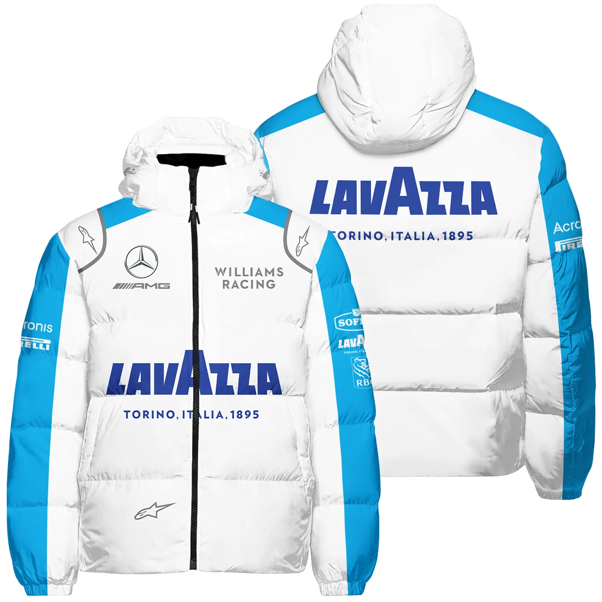2020 George Russell Racing Suit Williams F1 Down & Puffer Jackets Unisex Motorsport Apparel BLVAGR080925A6HCJ