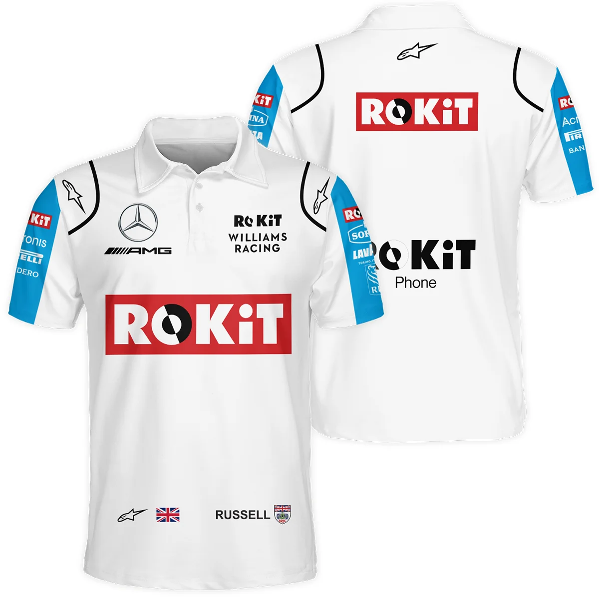 2020 George Russell Racing Suit Williams F1 Polo Shirt Unisex Motorsport Apparel BLVAGR080925A4PL