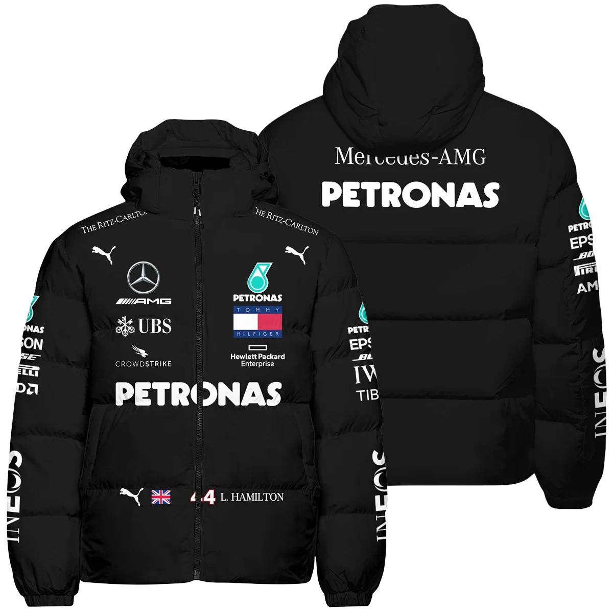 2020 Lewis Hamilton Racing Suit Mercedes F1 Down & Puffer Jackets Unisex Motorsport Apparel BLVALH180825A3HCJ