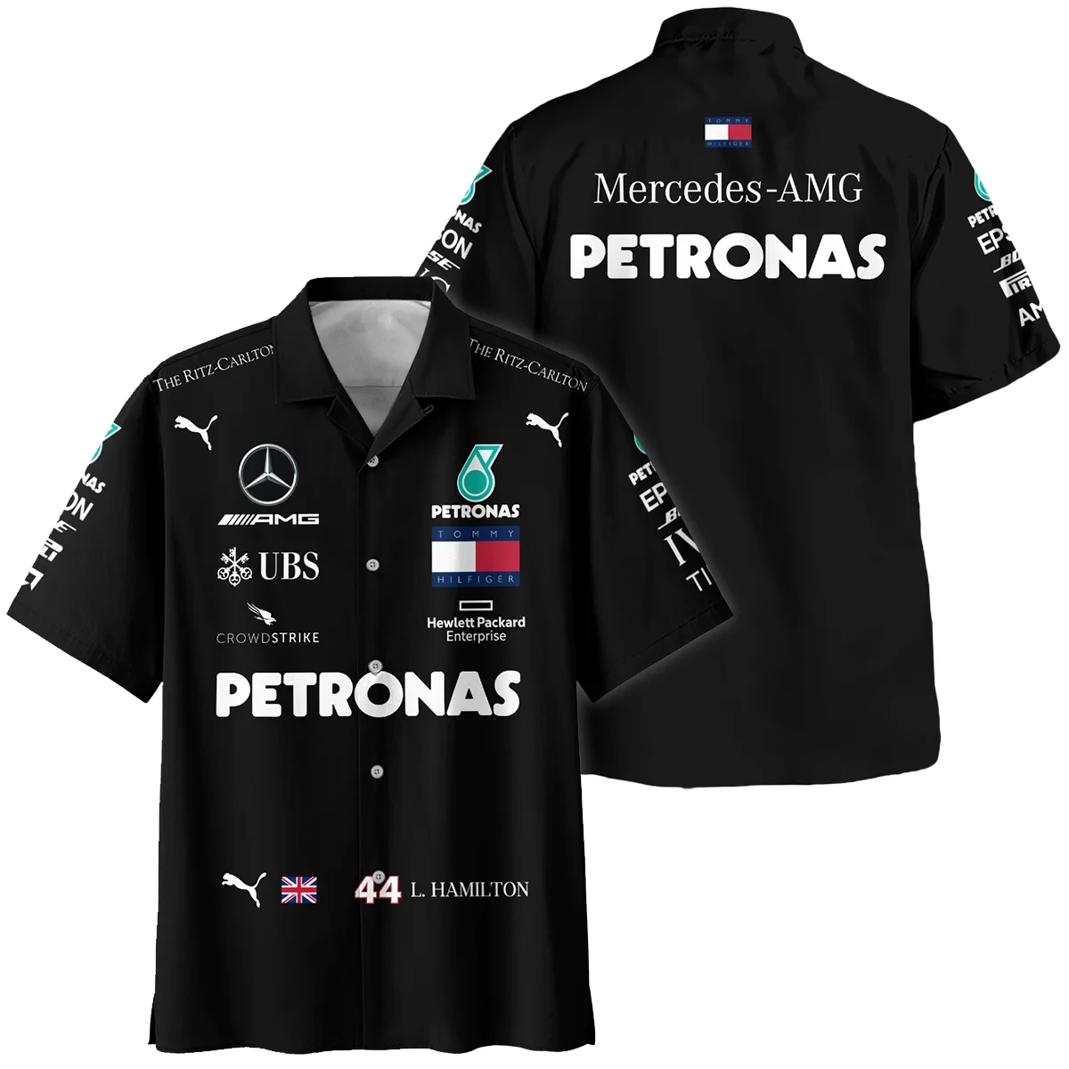2020 Lewis Hamilton Racing Suit Mercedes F1 Hawaiian Shirt Unisex Motorsport Apparel BLVALH180825A3HW