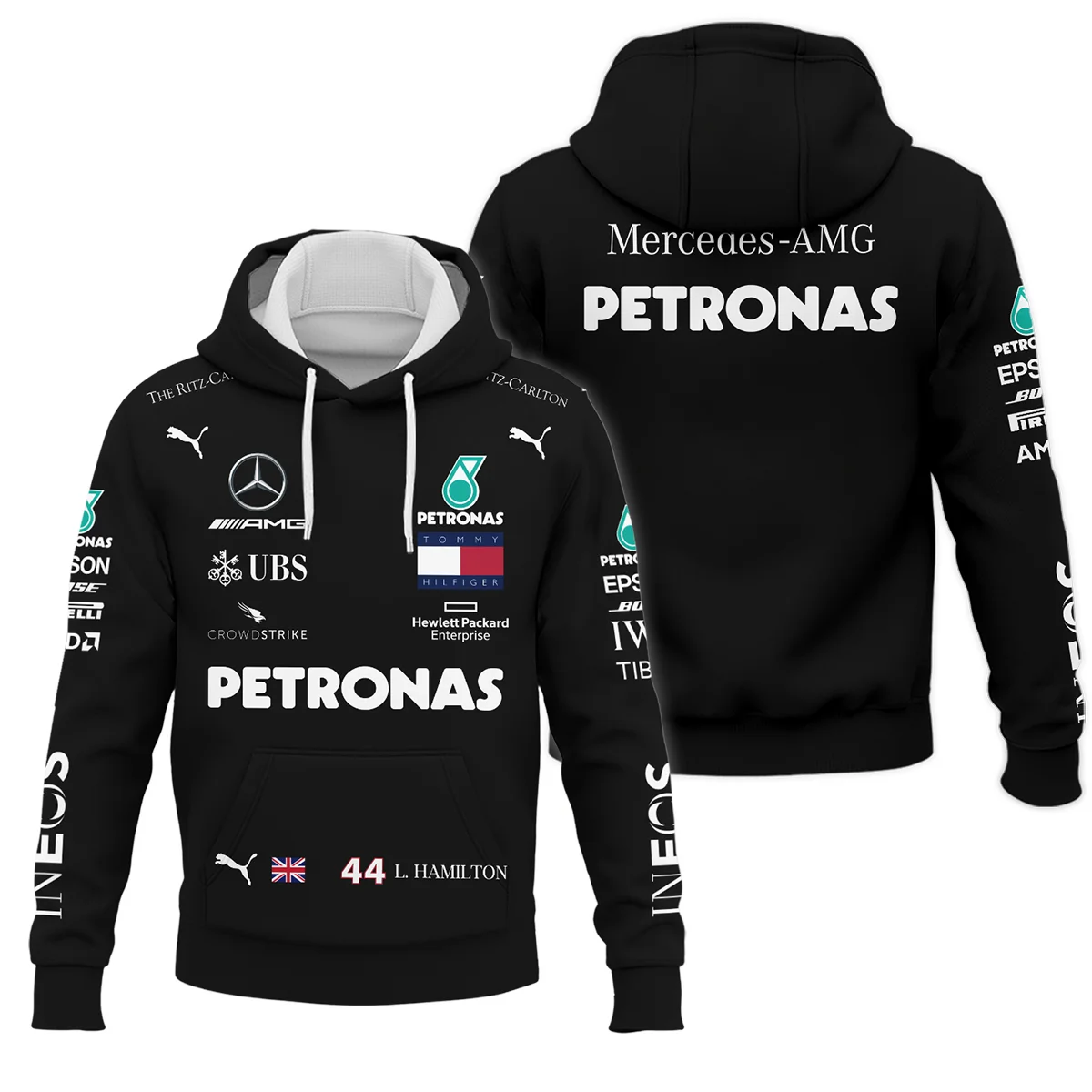 2020 Lewis Hamilton Racing Suit Mercedes F1 Hoodie Unisex Motorsport Apparel BLVALH180825A3HD