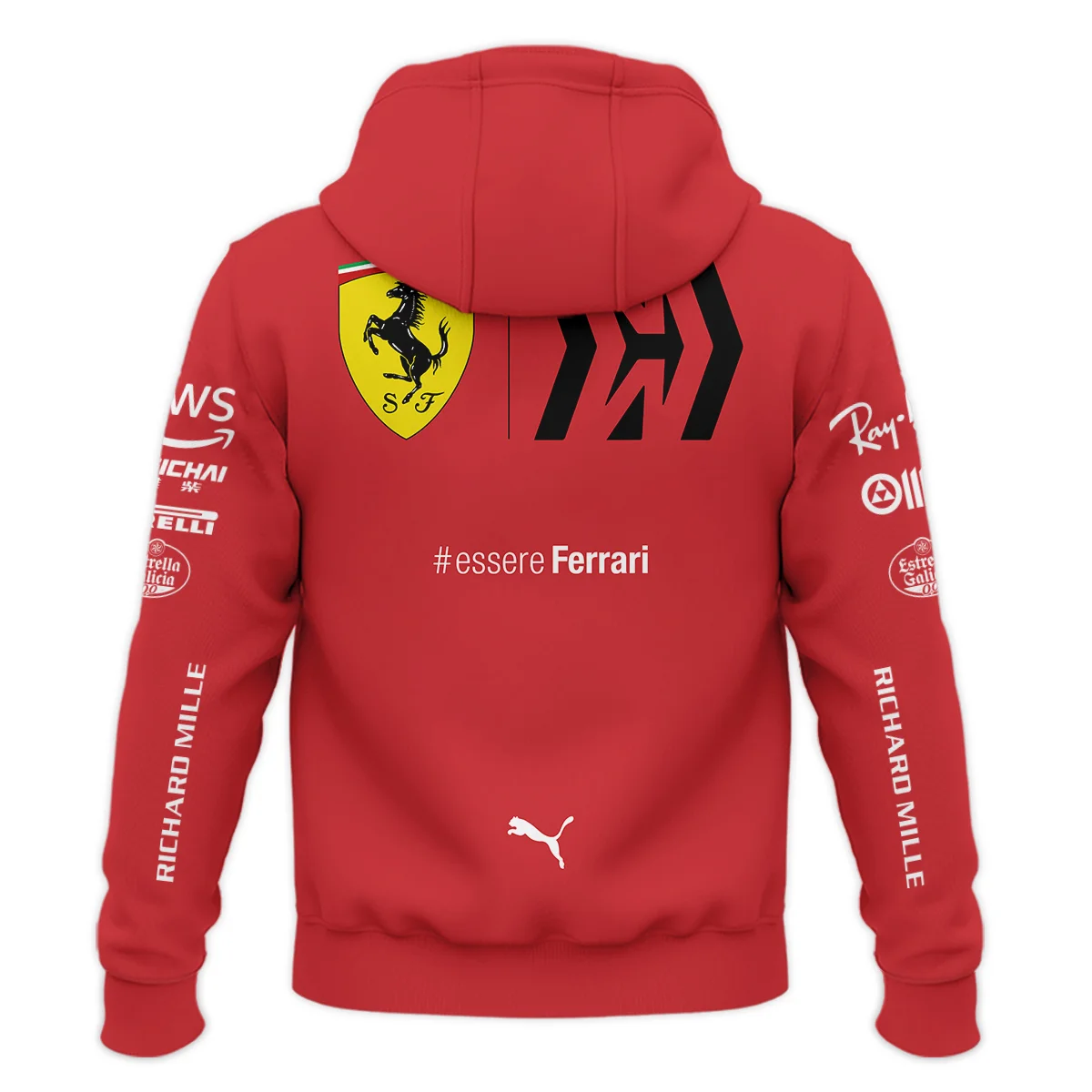 2021 Carlos Sainz Racing Suit Ferrari F1 Hoodie BLVACS190825A7HD - Image 3