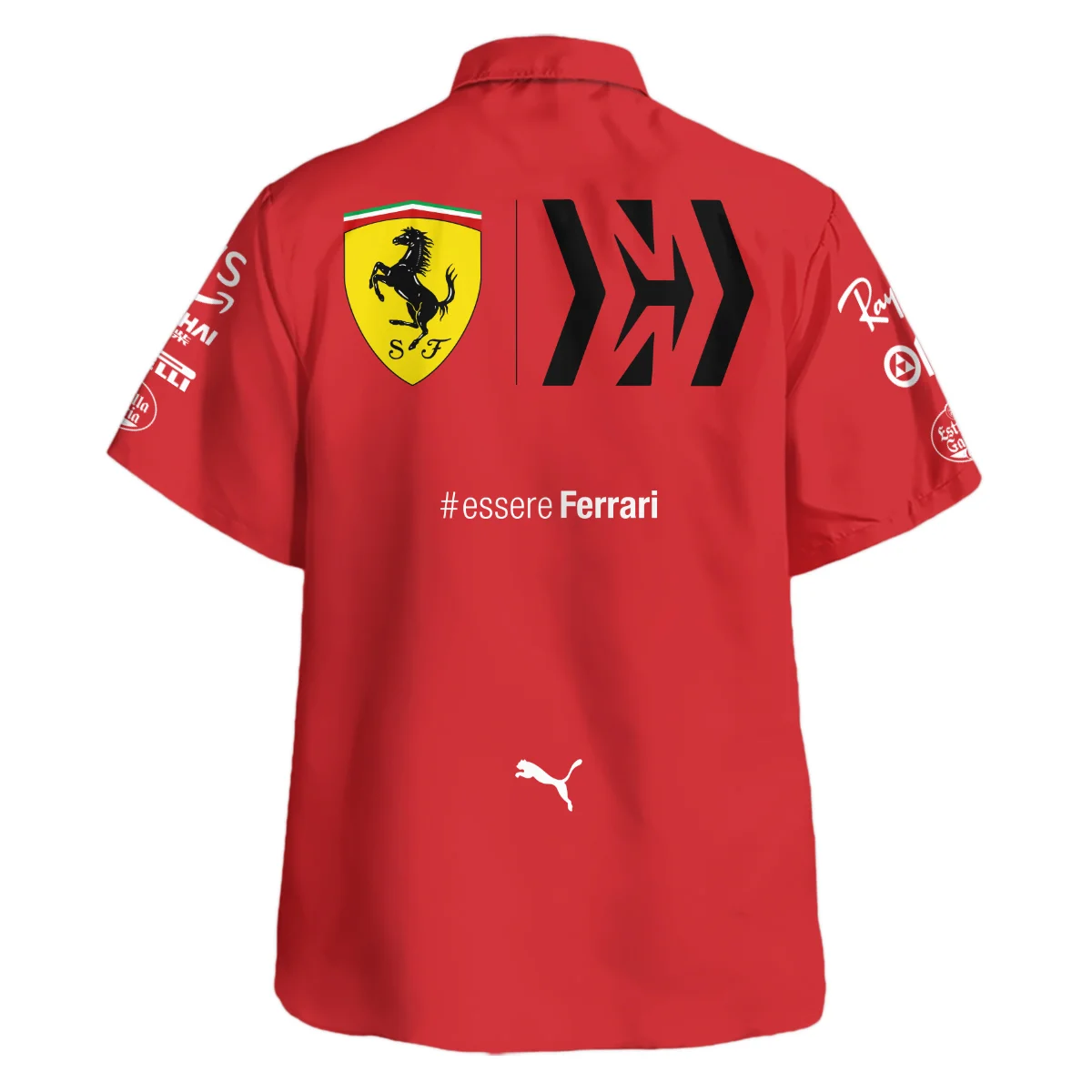 2021 Charles Leclerc Racing Suit Ferrari F1 Hawaiian Shirt BLVACL190825A8HW - Image 3