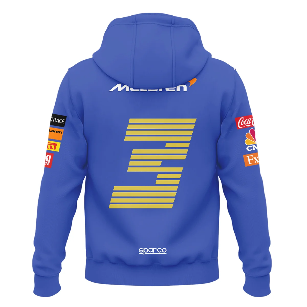 2021 Daniel Ricciardo McLaren F1 Team Race Suit Hoodie BLVA180725A03HD - Image 3