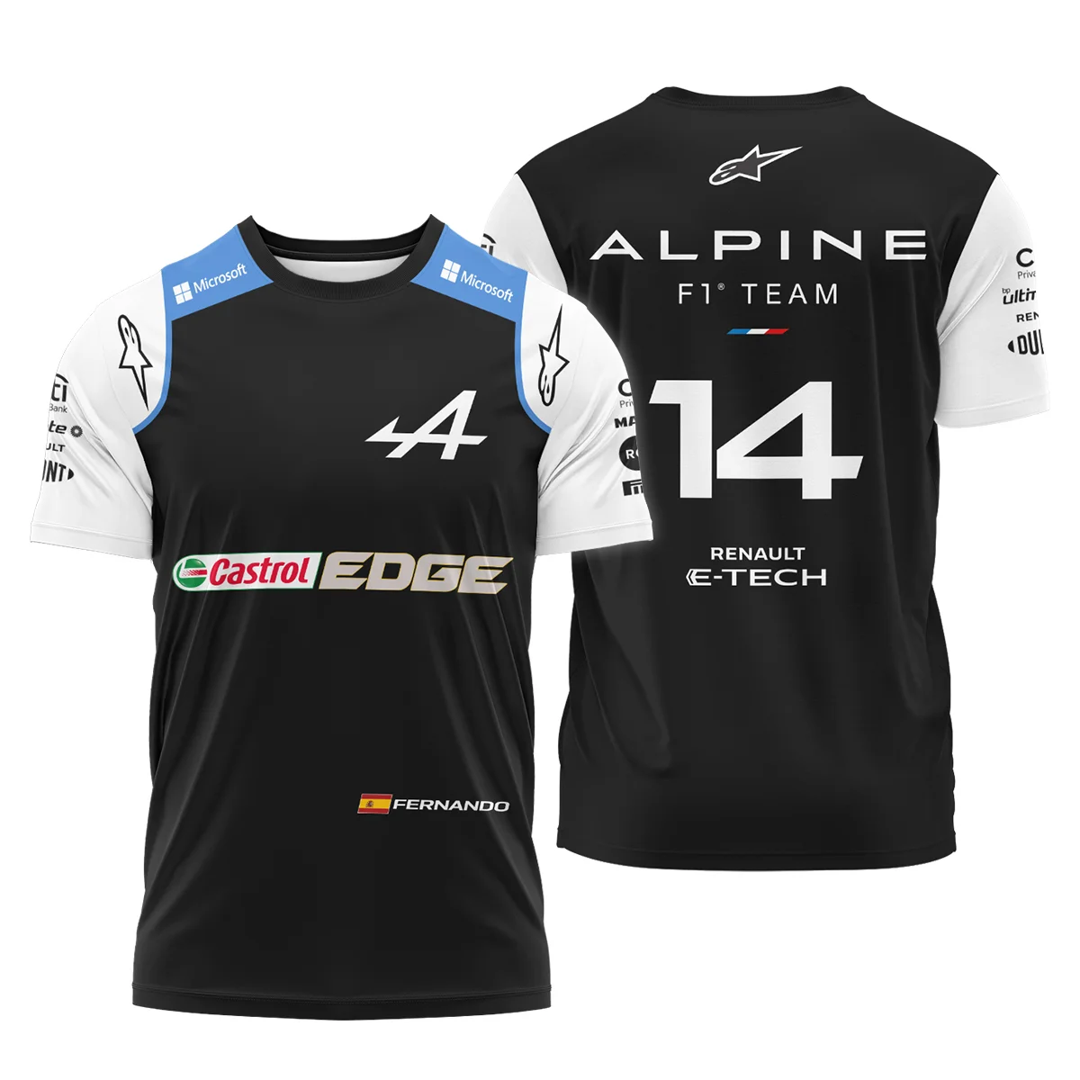 2021 Fernando Alonso Racing Suit Alpine F1 T-Shirt Unisex Motorsport Apparel BLVAFA030925A9TS