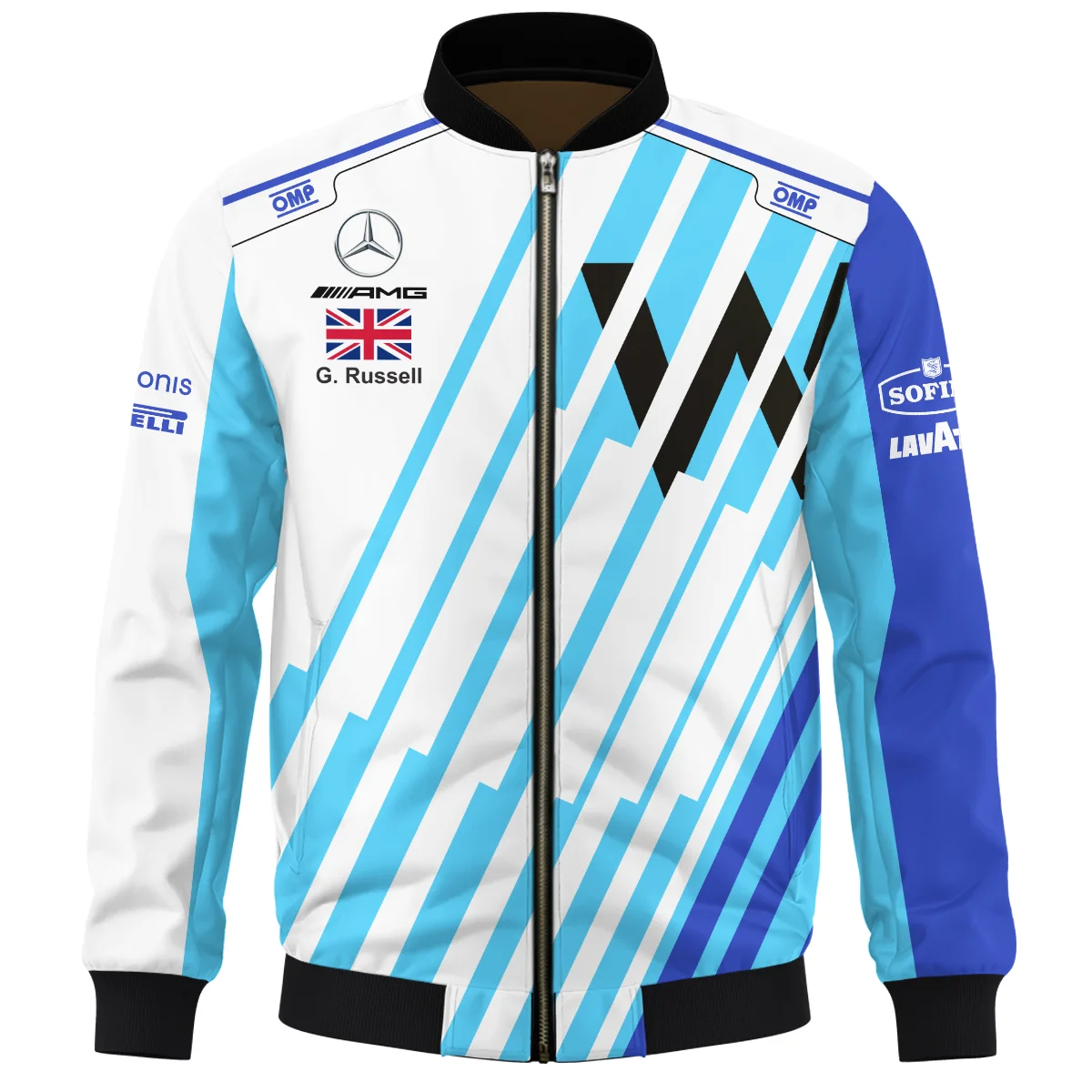 2021 George Russell Racing Suit Williams F1 Bomber BLVAGR080925A8BB - Image 2