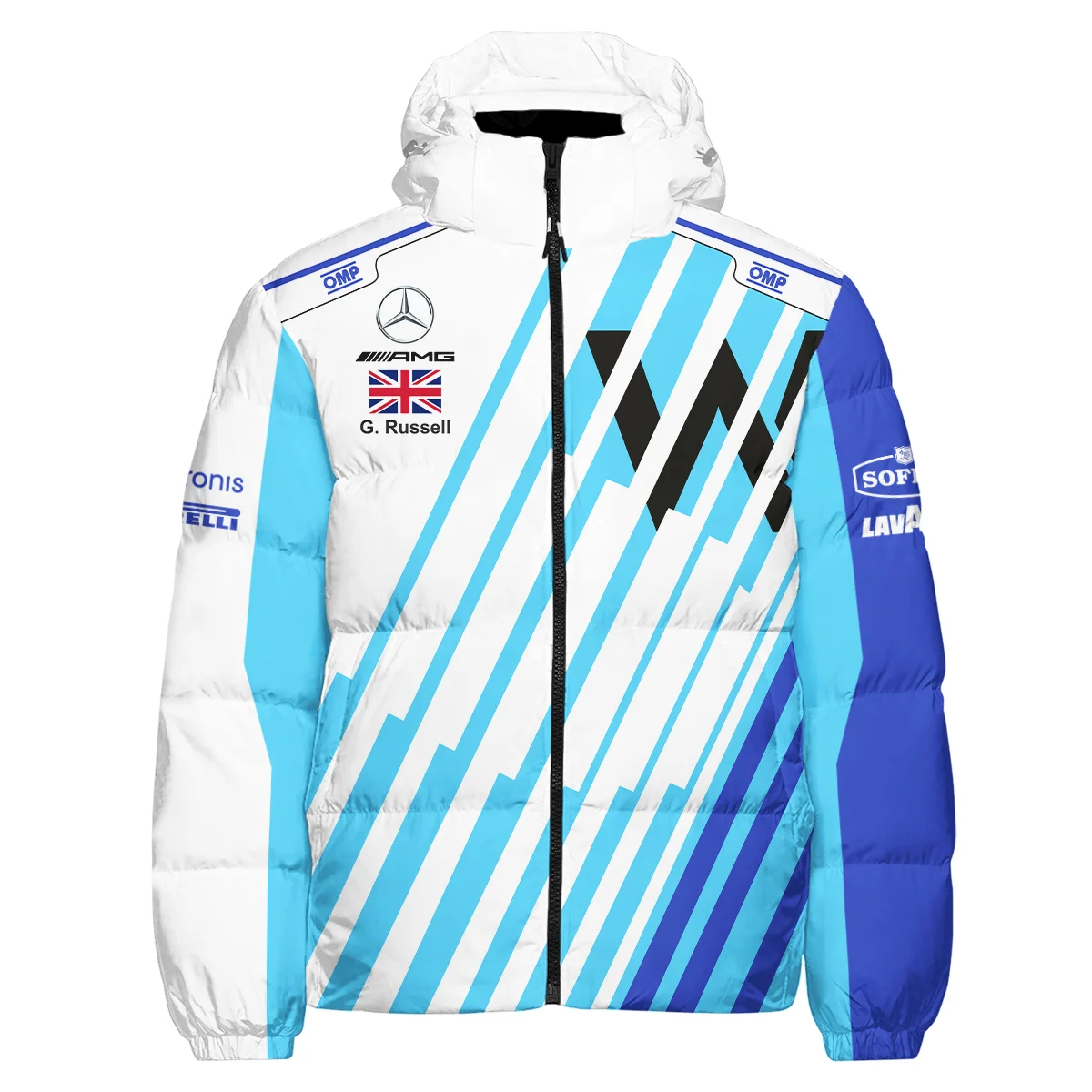 2021 George Russell Racing Suit Williams F1 Down & Puffer Jackets BLVAGR080925A8HCJ - Image 2