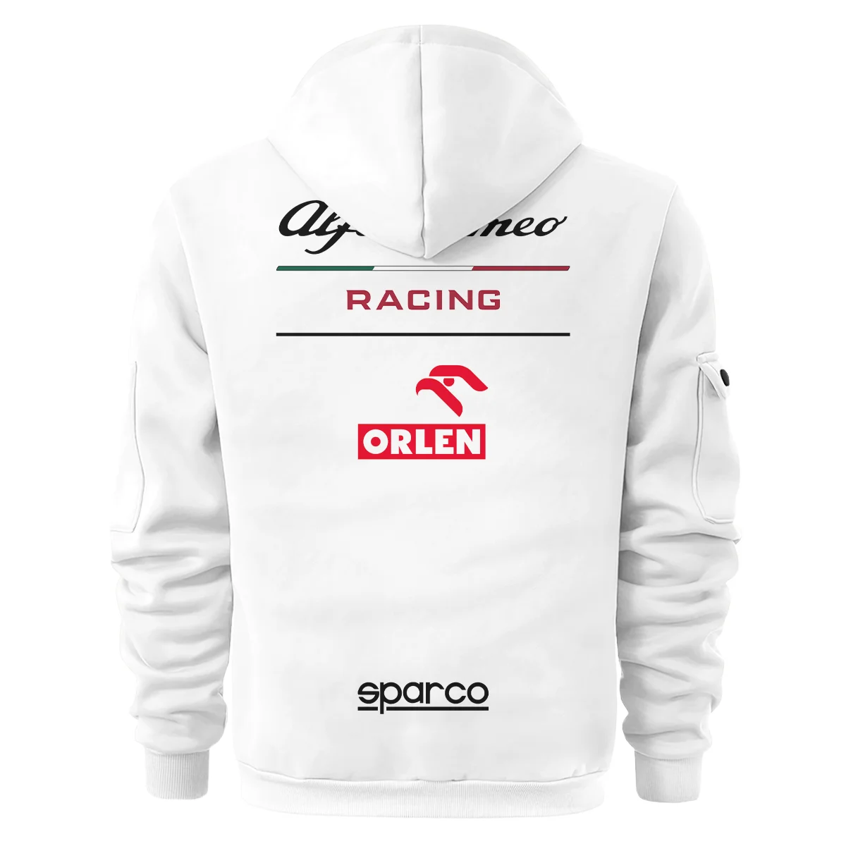 2021 Kimi Raikkonen Racing Suit Alfa Romeo F1 Hoodie Half Zip BLVAKR191125A8HDF - Image 3