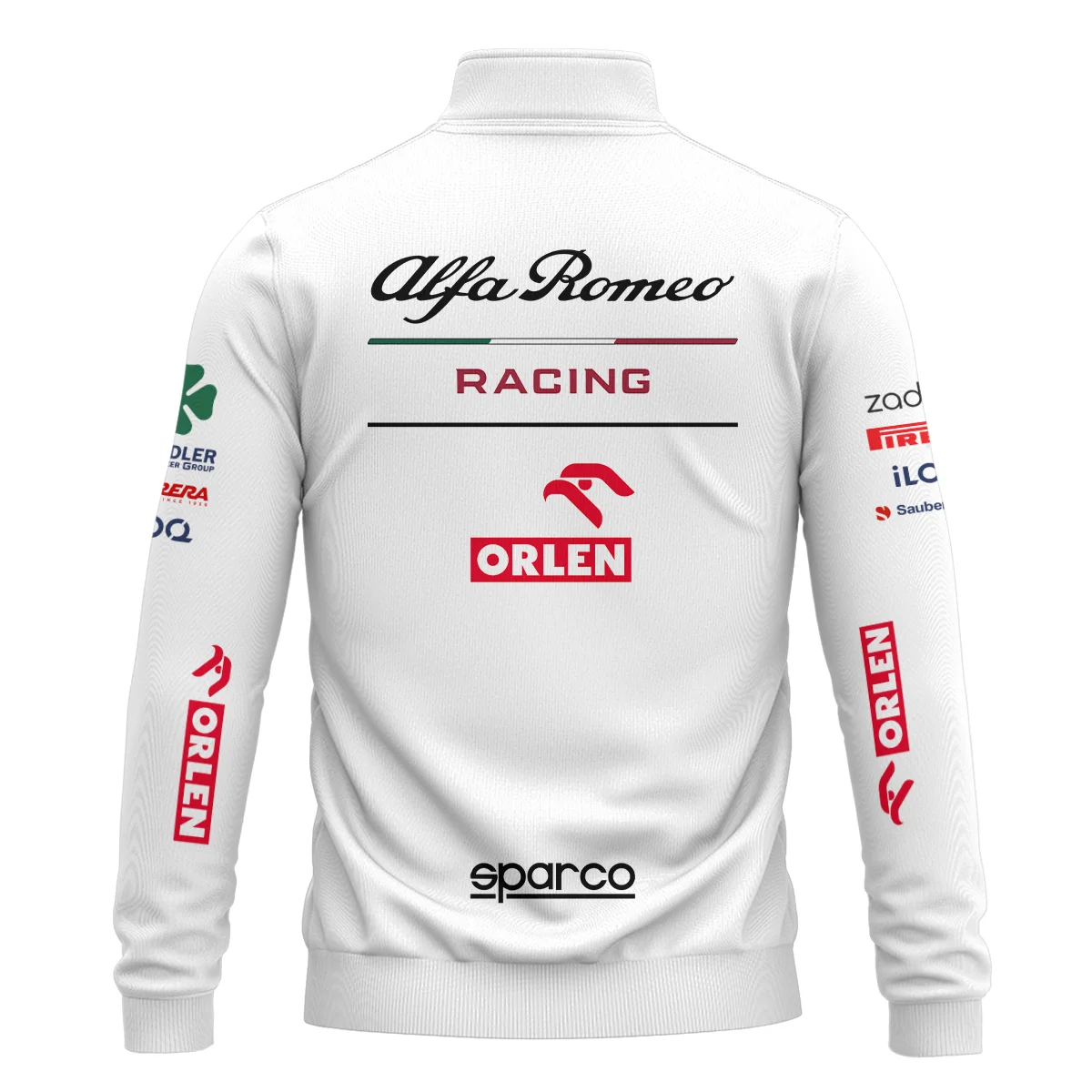 2021 Kimi Raikkonen Racing Suit Alfa Romeo F1 Quarter-Zip Sweatshirt BLVAKR191125A8QZS - Image 3