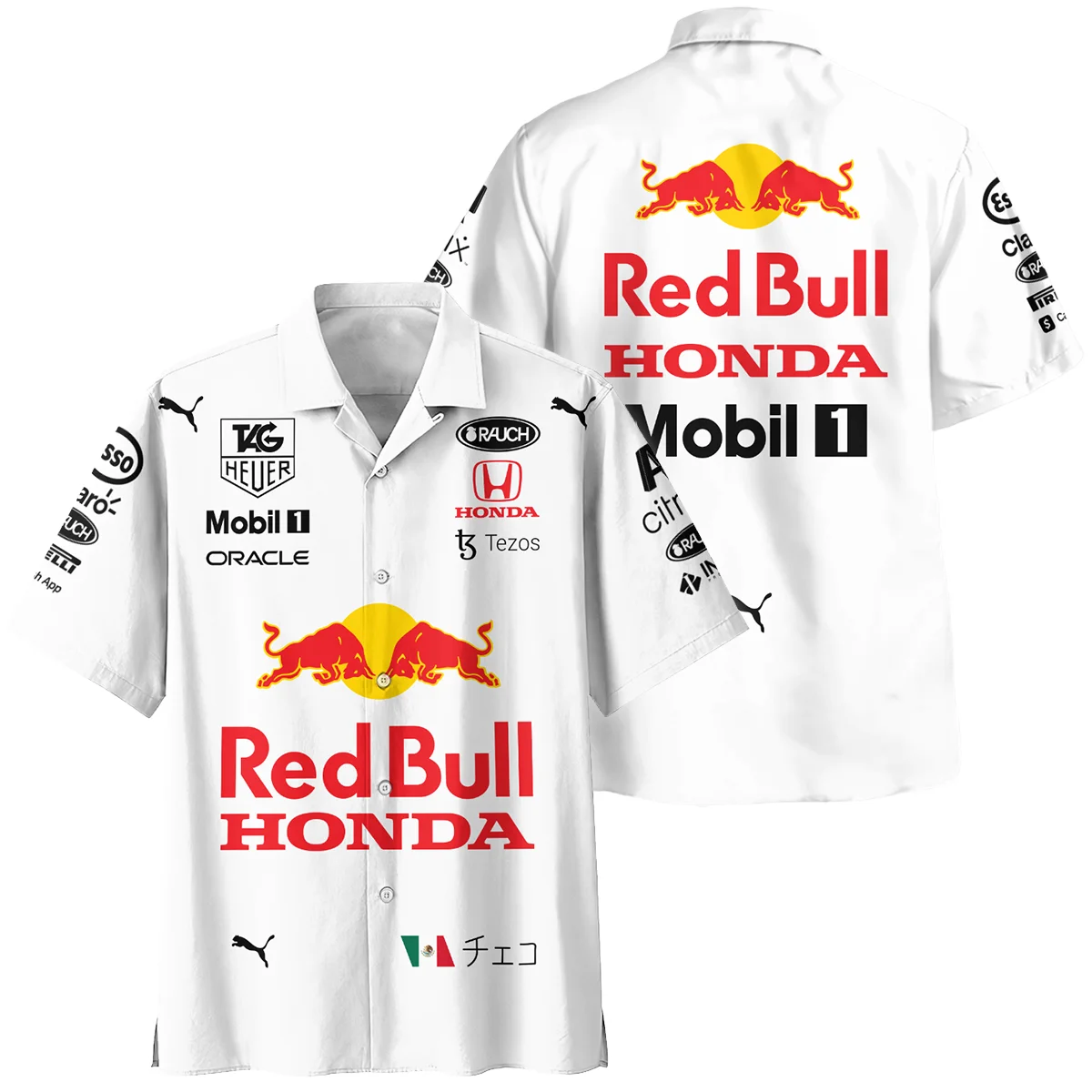 2021 Sergio Perez Racing Suit Red Bull Racing F1 Hawaiian Shirt Unisex Motorsport Apparel BLVASP170925A2HW