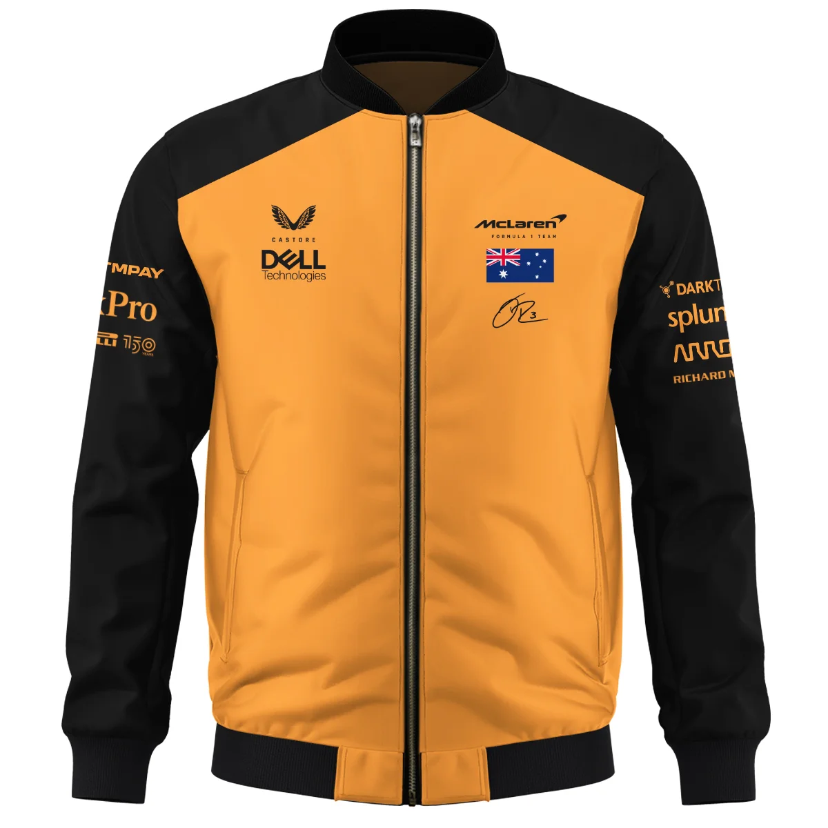 2022 Daniel Ricciardo McLaren F1 Team Suit Bomber BLVA180725A08BB - Image 2