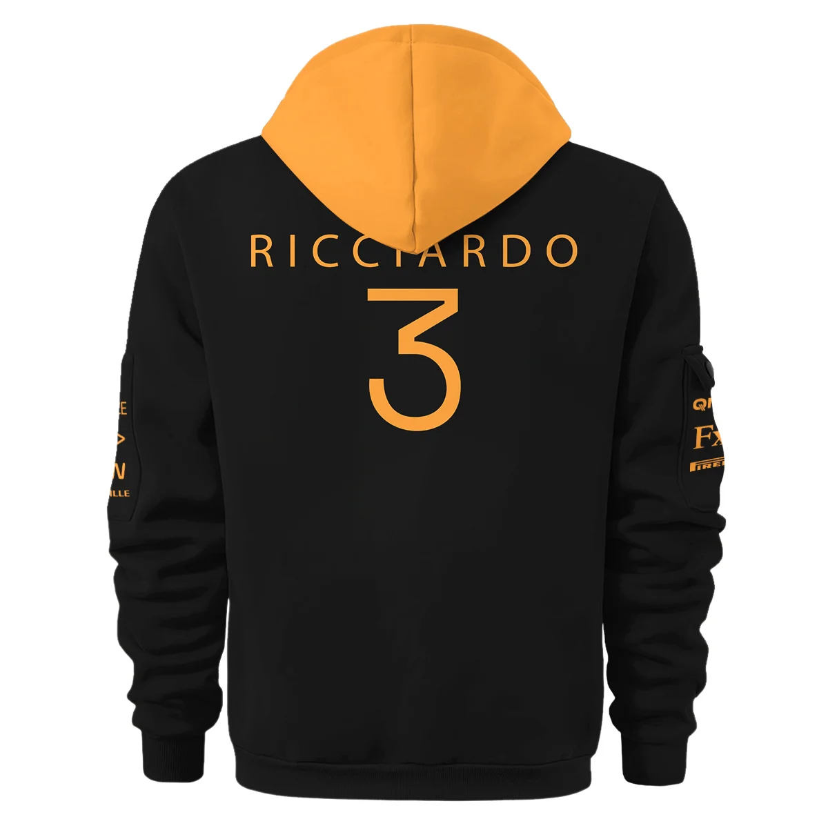 2022 Daniel Ricciardo McLaren F1 Team Suit Hoodie Half Zipper BLVA180725A08HDF - Image 3