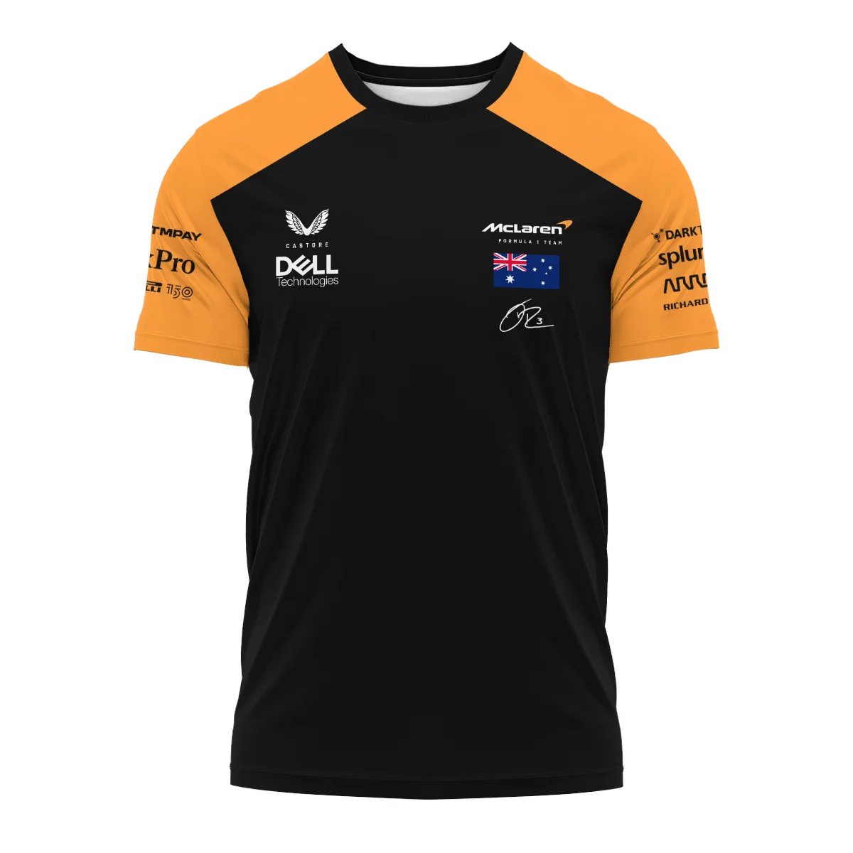 2022 Daniel Ricciardo McLaren F1 Team Suit T-Shirt BLVA180725A07TS - Image 2