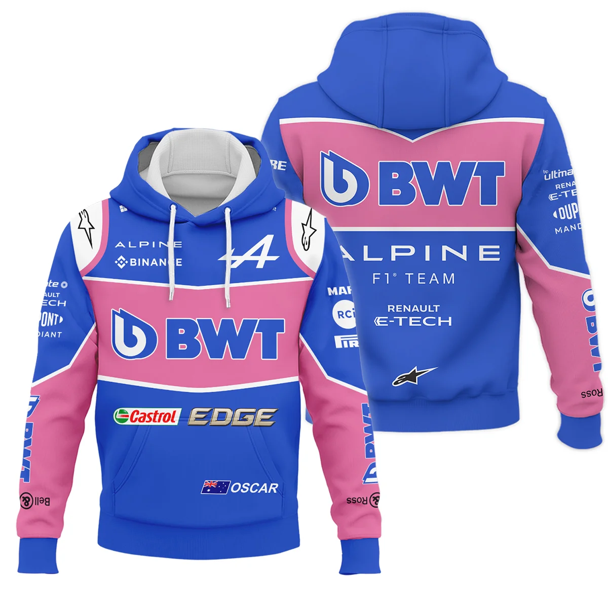2022 Oscar Piastri Racing Suit Alpine F1 Hoodie Unisex Motorsport Apparel BLVAOP150825A7HD