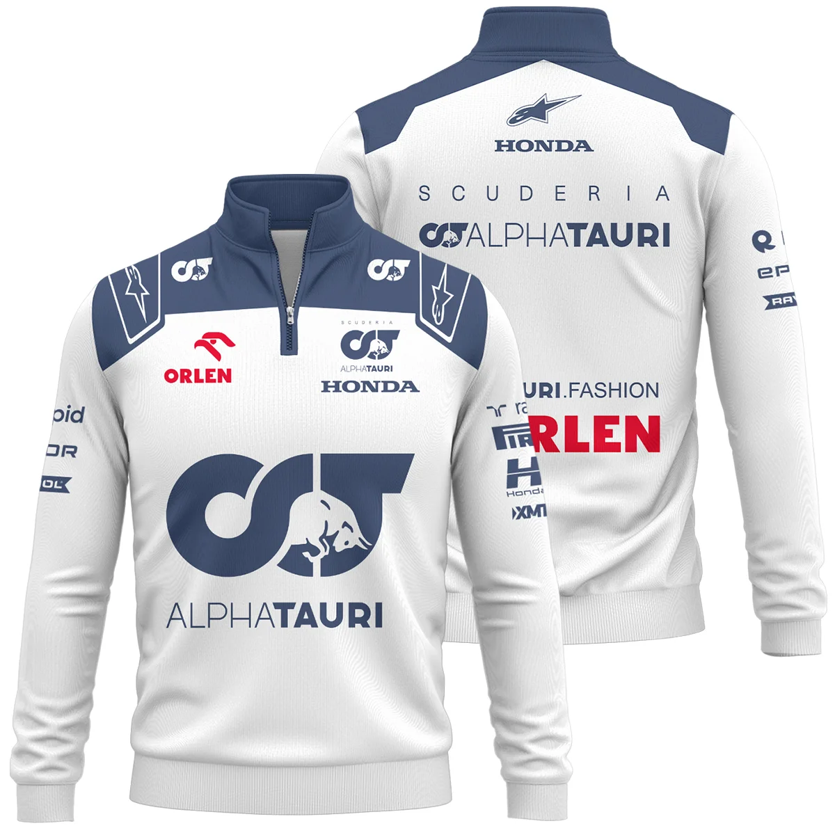 2023 Daniel Ricciardo Scuderia AlphaTauri Race Suit Quarter-Zip Sweatshirt BLVA180725A05QZS