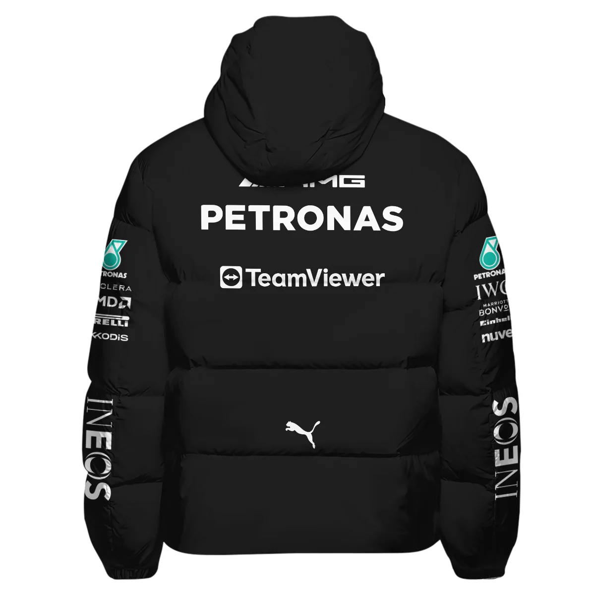 2023 George Russell Racing Suit Mercedes F1 Down & Puffer Jackets BLVAGR080925A2HCJ - Image 3