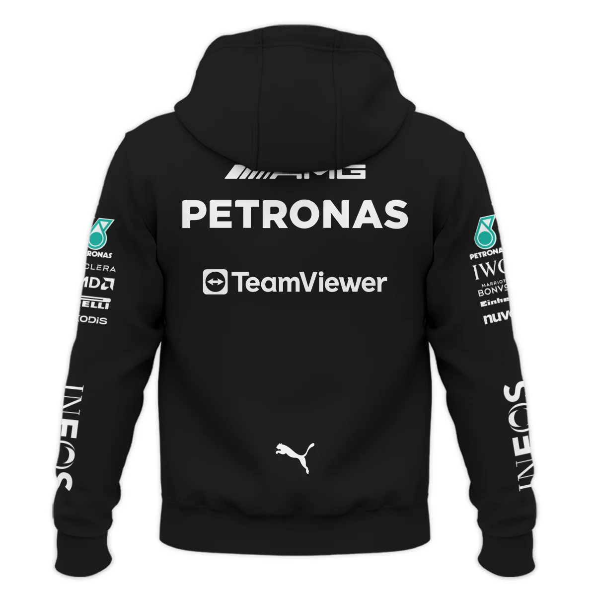 2023 George Russell Racing Suit Mercedes F1 Zipper Hoodie BLVAGR080925A2ZHD - Image 3