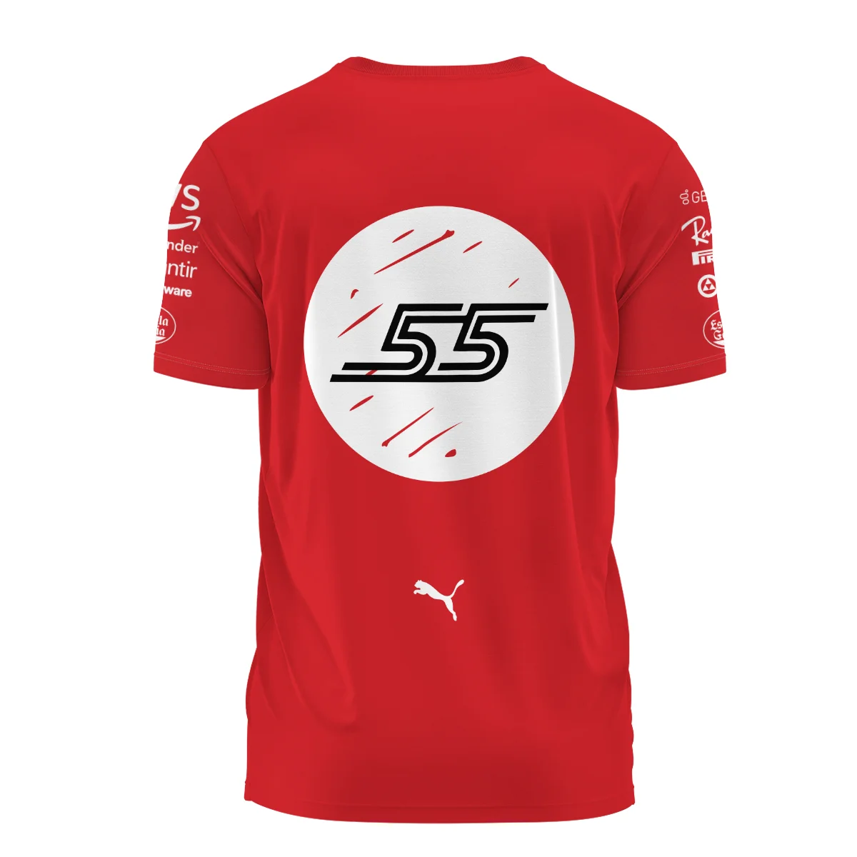 2023 Las Vegas GP Carlos Sainz Racing Suit Ferrari F1 T-Shirt BLVACS190825A4TS - Image 3
