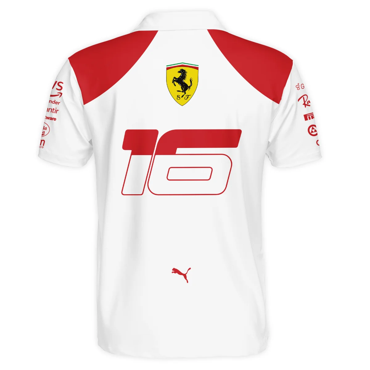 2023 Monaco GP Charles Leclerc Racing Suit Ferrari F1 Polo Shirt BLVACL260825A3PL - Image 3