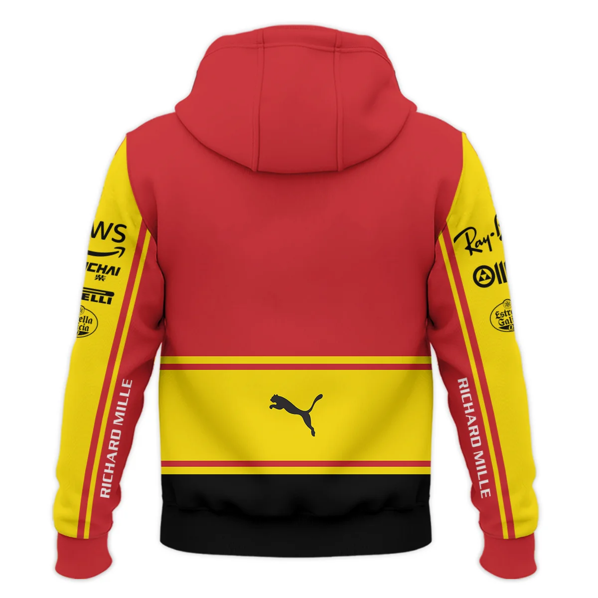 2023 Monza GP Charles Leclerc Racing Suit Ferrari F1 Hoodie BLVACL190825A9HD - Image 3