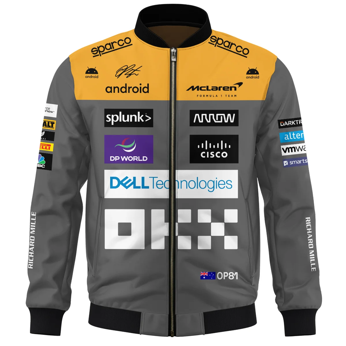 2023 Oscar Piastri Racing Suit McLaren F1 Bomber BLVAOP150825A3BB - Image 2