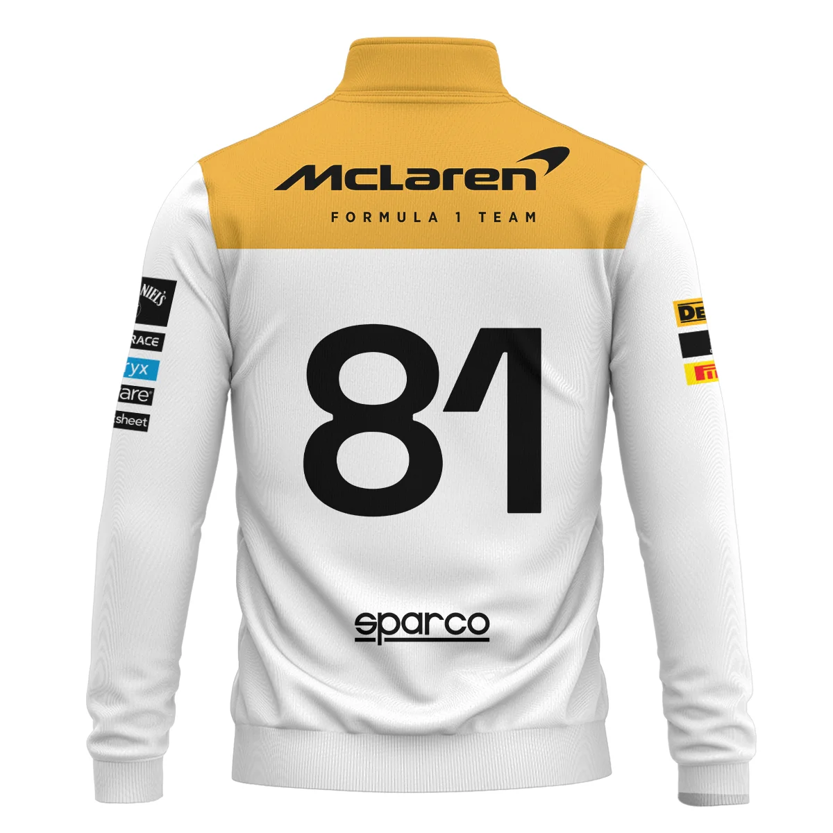 2023 Oscar Piastri Racing Suit McLaren F1 Quarter-Zip Sweatshirt BLVAOP150825A2QZS - Image 3