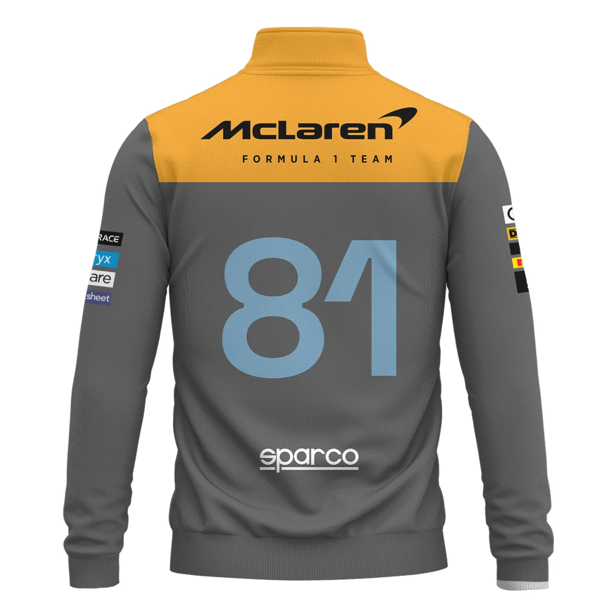 2023 Oscar Piastri Racing Suit McLaren F1 Quarter-Zip Sweatshirt BLVAOP150825A3QZS - Image 3