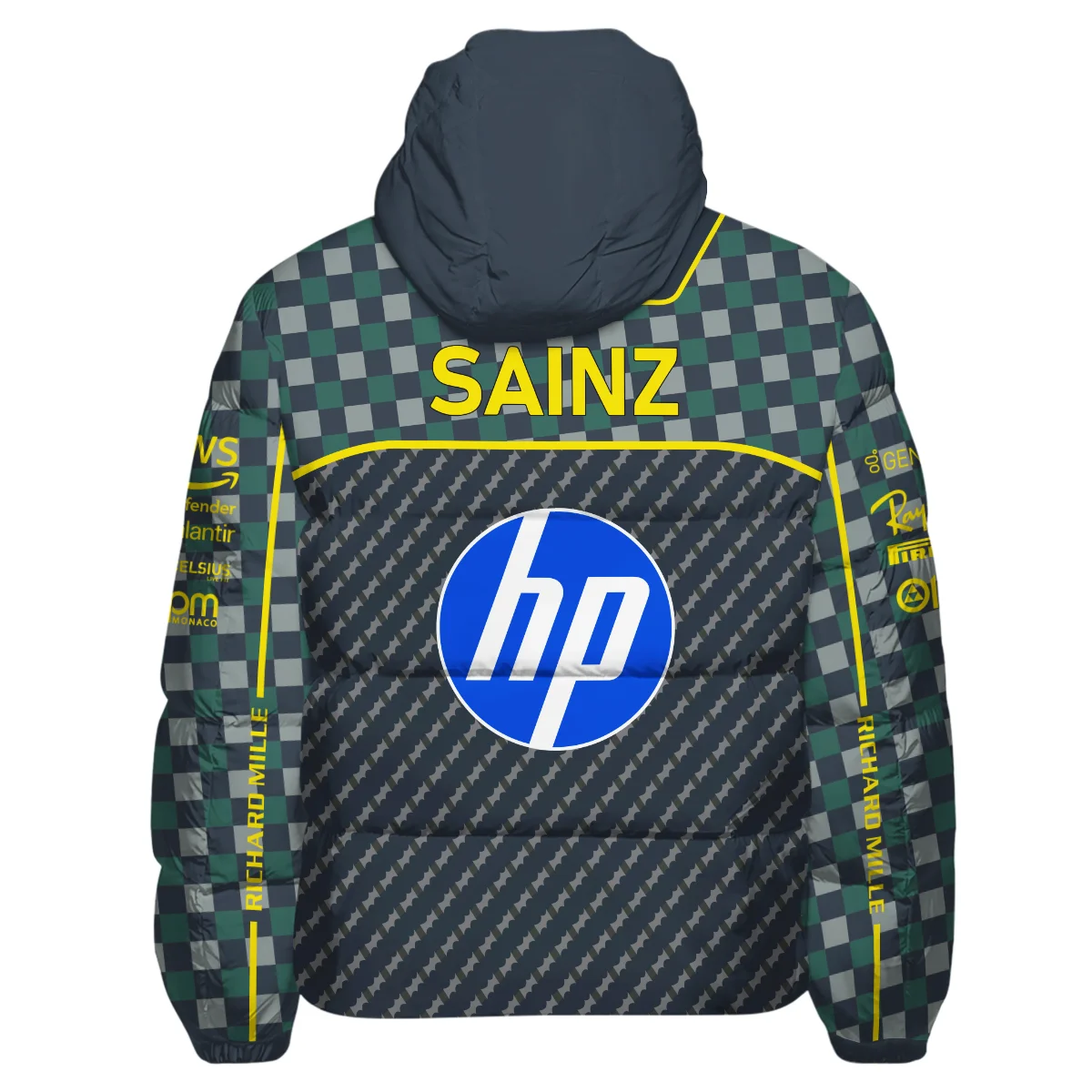 2024 Italian GP Carlos Sainz Racing Suit Ferrari F1 Down & Puffer Jackets BLVACS190825A5HCJ - Image 3