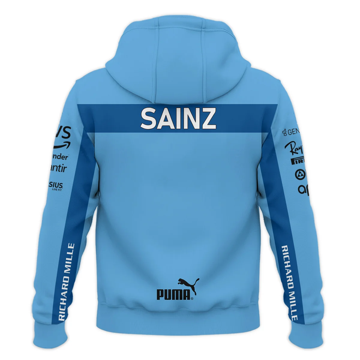 2024 Miami GP Carlos Sainz Racing Suit Ferrari F1 Hoodie BLVACS190825A6HD - Image 3