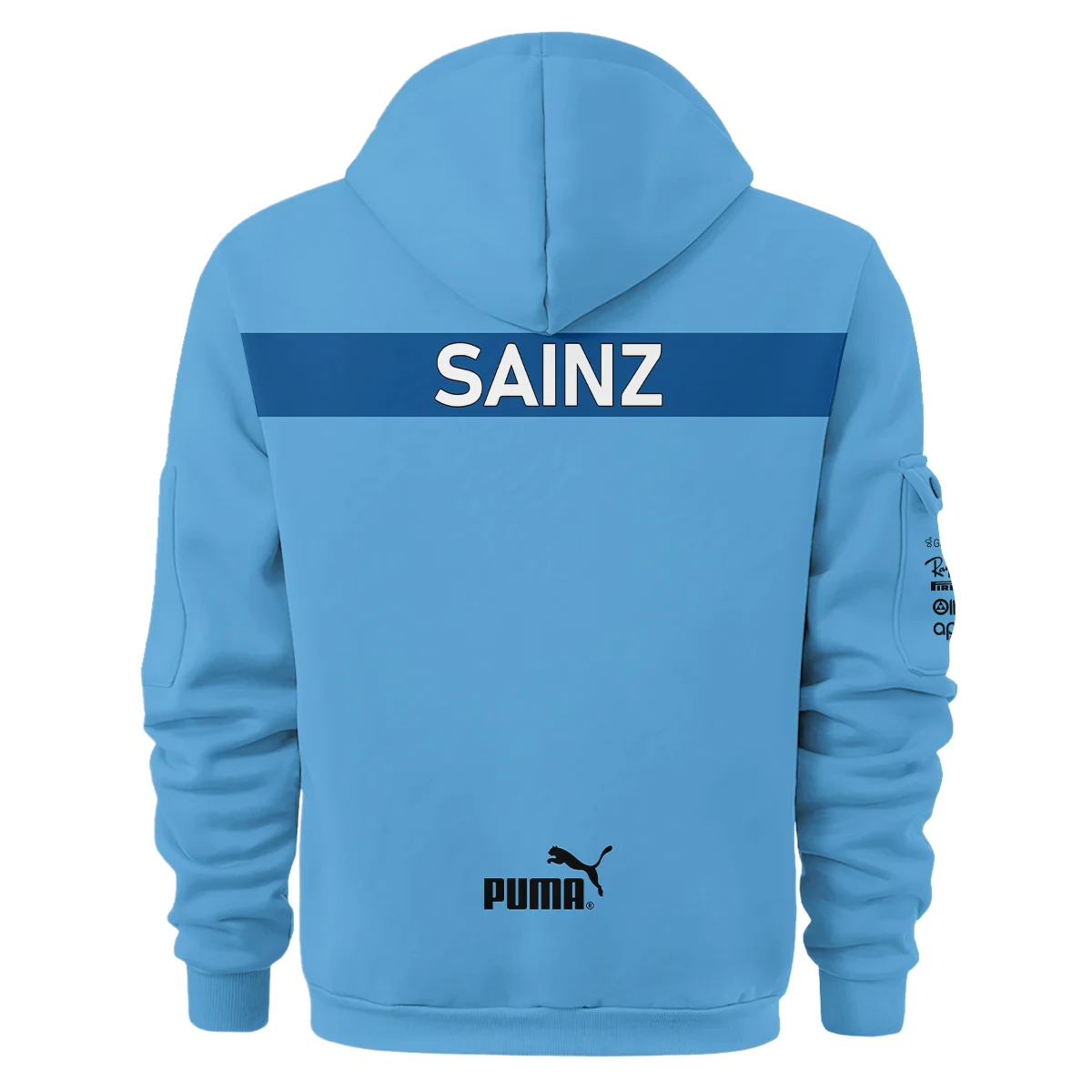 2024 Miami GP Carlos Sainz Racing Suit Ferrari F1 Hoodie Half Zip BLVACS190825A6HDF - Image 3