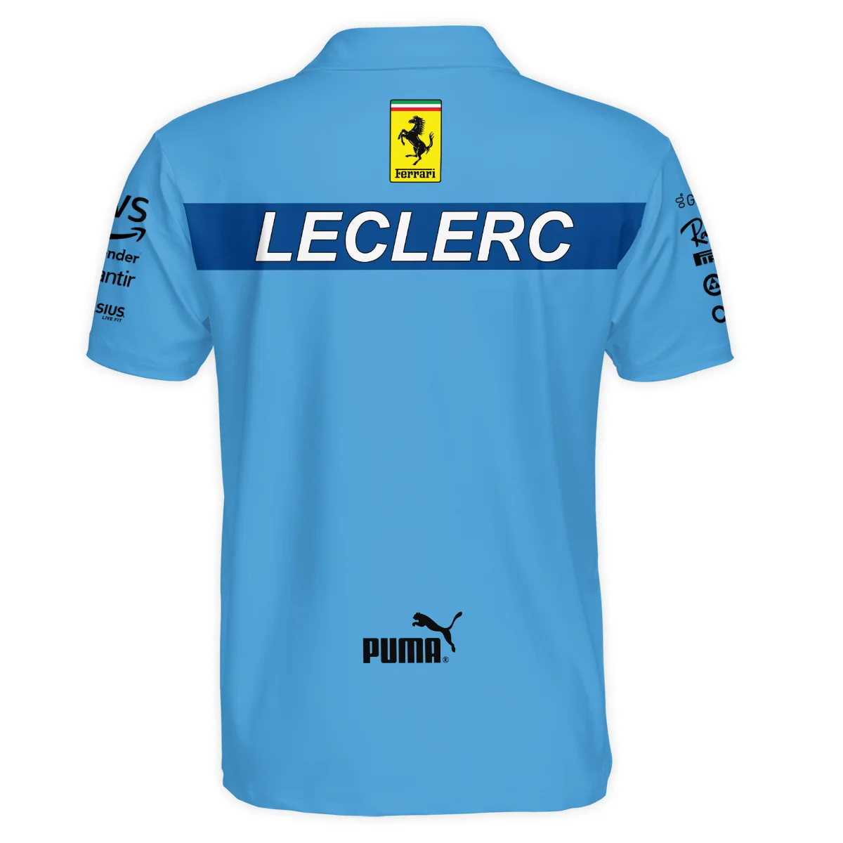 2024 Miami GP Charles Leclerc Racing Suit Ferrari F1 Polo Shirt BLVACL190825A15PL - Image 3