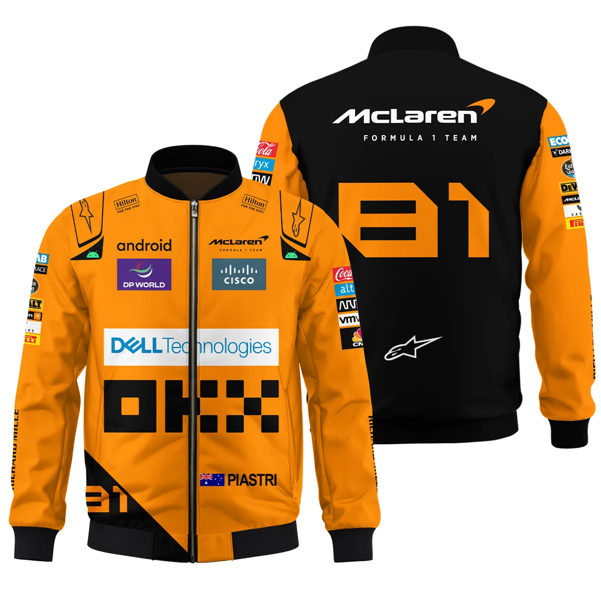 2024 Oscar Piastri Racing Suit McLaren F1 Bomber Unisex Motorsport Apparel BLVAOP150825A5BB