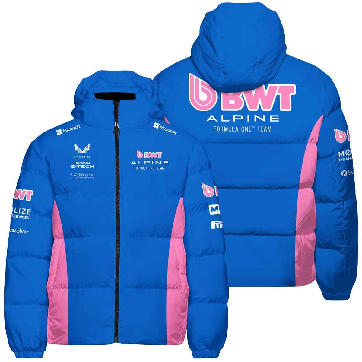 2025 Alpine F1 Race Suit Down & Puffer Jackets Unisex Motorsport Apparel BLVA150725A03ALPHCJ