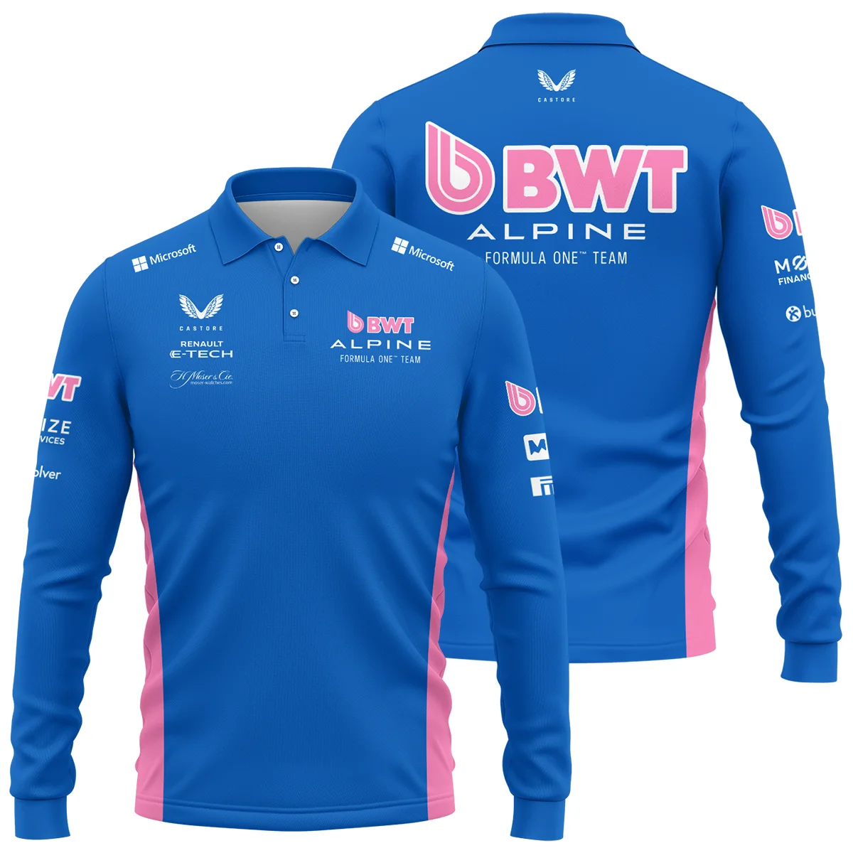 2025 Alpine F1 Race Suit Long Polo Shirt Unisex Motorsport Apparel BLVA150725A03ALPLPL