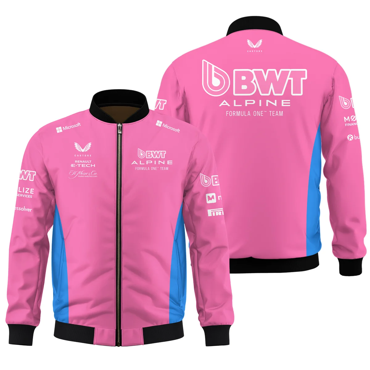 2025 Alpine F1 Team Suit Bomber Unisex Motorsport Apparel BLVA150725A02ALPBB