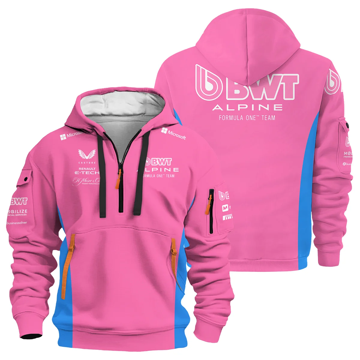 2025 Alpine F1 Team Suit Hoodie Half Zipper Unisex Motorsport Apparel BLVA150725A02ALPHDF