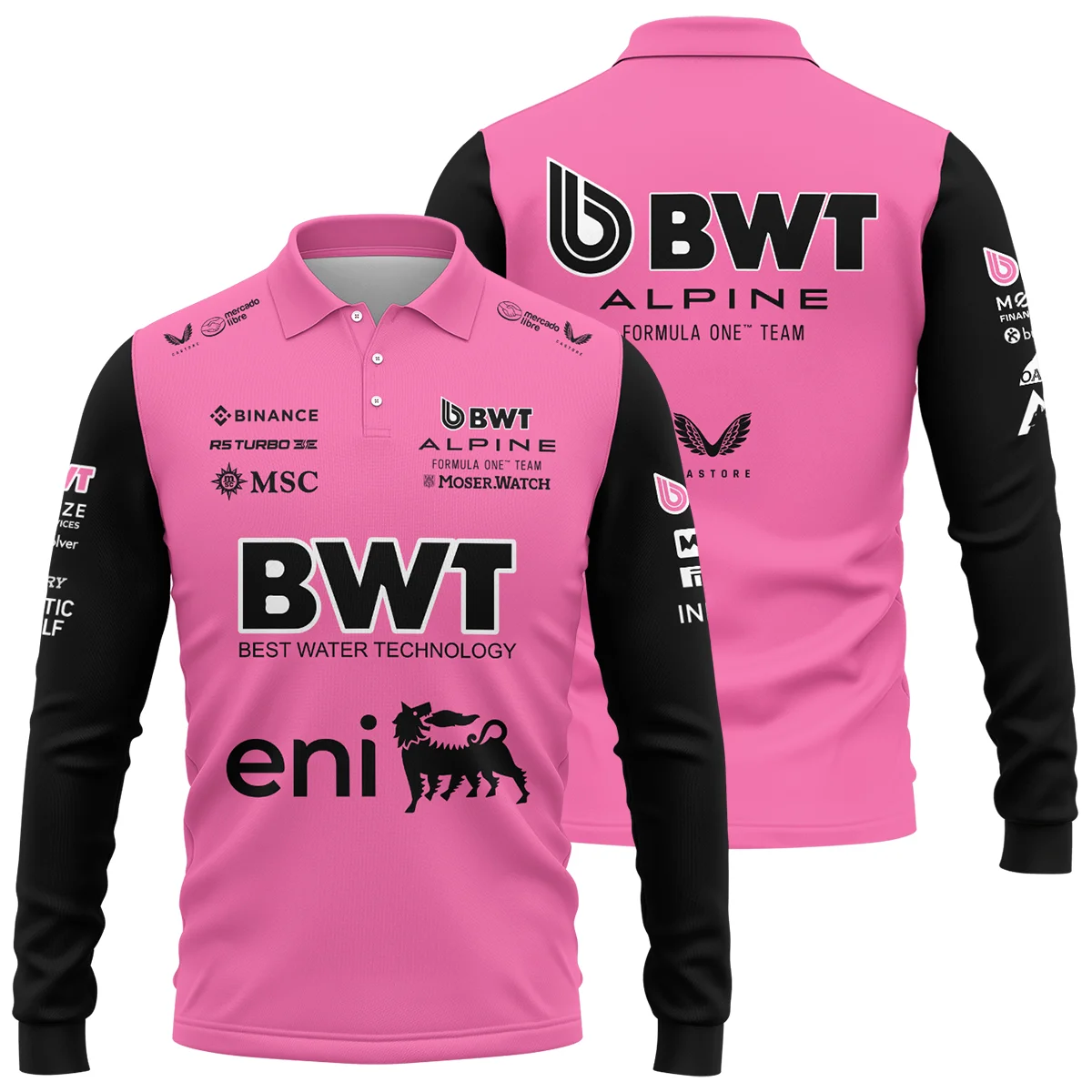 2025 Alpine F1 Team Suit Long Polo Shirt Unisex Motorsport Apparel BLVA150725A04ALPLPL