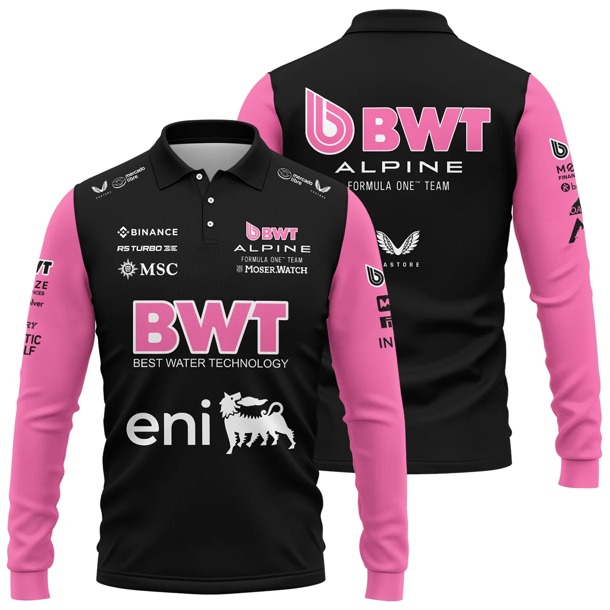 2025 Alpine F1 Team Suit Long Polo Shirt Unisex Motorsport Apparel BLVA150725A05ALPLPL