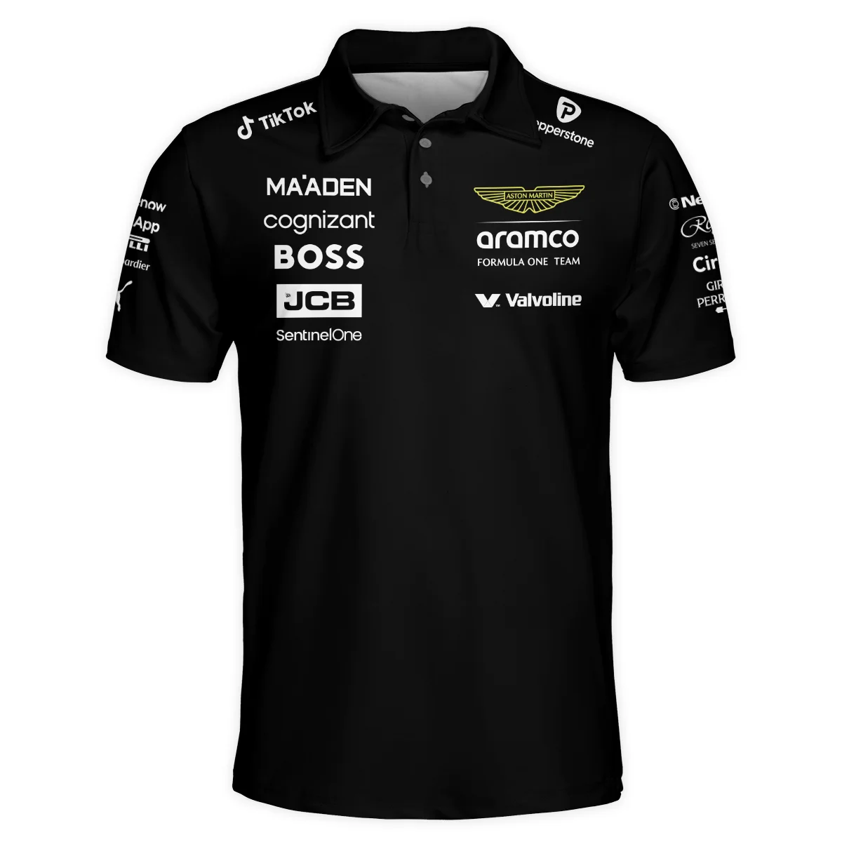 2025 Aston Martin F1 Team Suit Polo Shirt BLVA120725A02AMPL - Image 2