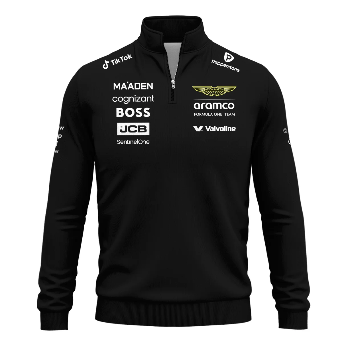 2025 Aston Martin F1 Team Suit Quarter-Zip Sweatshirt BLVA120725A02AMQZS - Image 2